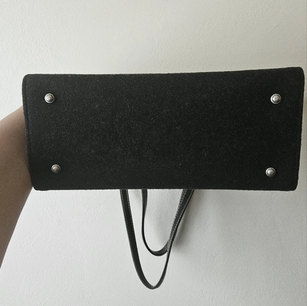 Vintage Kate Spade New York Tote Bag – Wool & Leather Trim, EUC - Picture 5 of 10